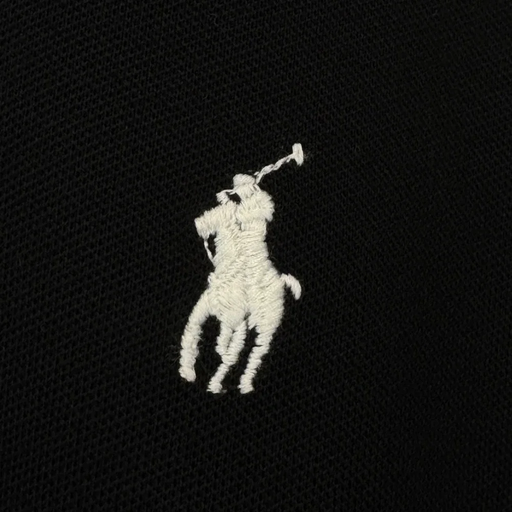 Polo Ralph Lauren Mens XXL Black Stretch Mesh Short Sleeve Pony Logo Polo Shirt